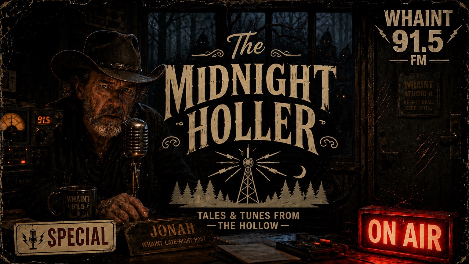 The Midnight Holler — Jonah broadcasting from WHAINT Radio